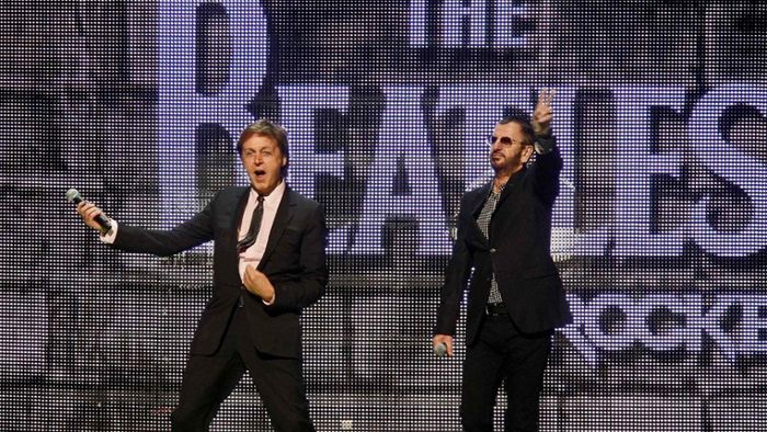 Paul McCartney und Ringo Starr für einen Abend wiedervereint