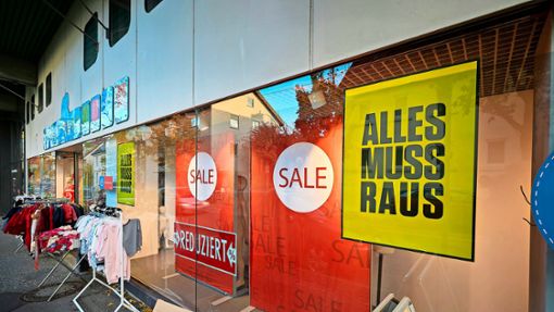 Das Traditionshaus Schnaitmann Fashion in der Fellbacher Wohncity schließt  – ein Geschäft mit mehr als 110 Jahren Geschichte. Foto: Gottfried Stoppel