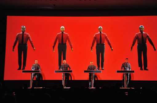 Kraftwerk spielen ihr einziges Deutschland-Konzert im Jahr 2023 in Karlsruhe. (Archivbild) Foto: AFP/Mike Coppola