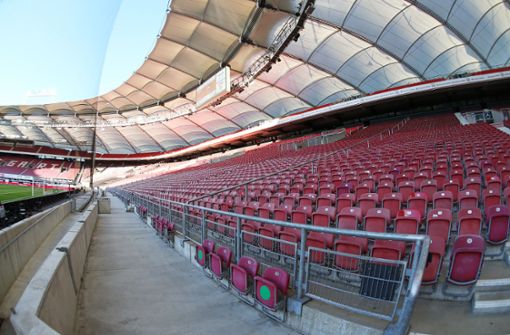 Leere Ränge werden auch zum Saisonabschluss das Bild im Stuttgarter Stadion prägen. Foto: Baumann