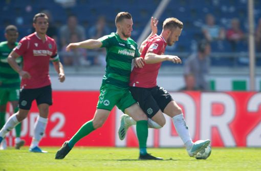 Hannover 96 ist gegen Fürth nicht über ein 1:1 hinausgekommen. Foto: dpa