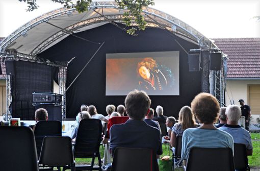 Das Open-Air-Kino im Dettinger Park kommt gut an: Manch Besucher wünscht sich, dass es zur Tradition wird. Foto: /Karin Ait Atmane