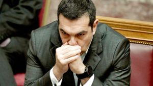 Premier Tsipras kann sich der EU-Unterstützung noch nicht sicher sein.Alexis Tsipras hinkt mit angekündigten Reformen hinterher. Foto: AFP