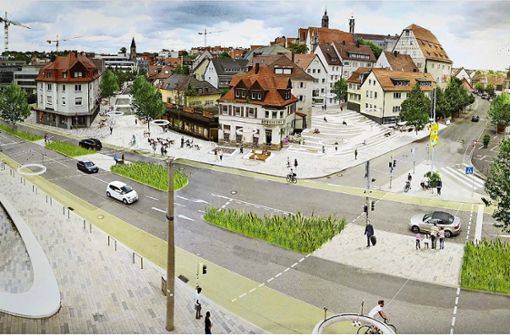 Wie aus einem Guss: der Elbenplatz, wie er 2021 aussehen wird. Foto: bauchplan