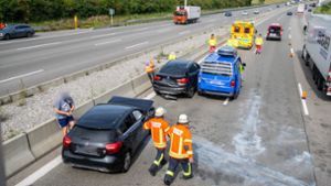 An dem ersten Unfall waren drei Autos beteiligt. Foto: 7aktuell.de/ NR/7aktuell.de | NR