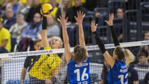 Allianz MTV Stuttgart gegen SSC Schwerin – ein Topduell in der Volleyball-Bundesliga. Foto: imago/ostseephoto