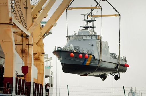 Vom deutschen Exportstopp für Kriegswaffen, die nach Saudi-Arabien gehen, sind  auch Küstenschutzboote wie dieses betroffen. Foto: ZB