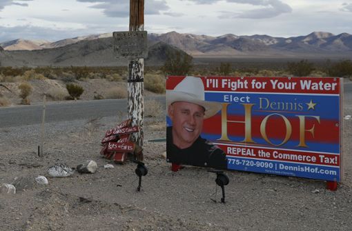Dennis Hof, der sich in das Landesparlament Nevadas hat wählen lassen wollen, ist am Morgen nach seiner Geburtstagsfeier tot in einem Bordell aufgefunden worden. Foto: AP