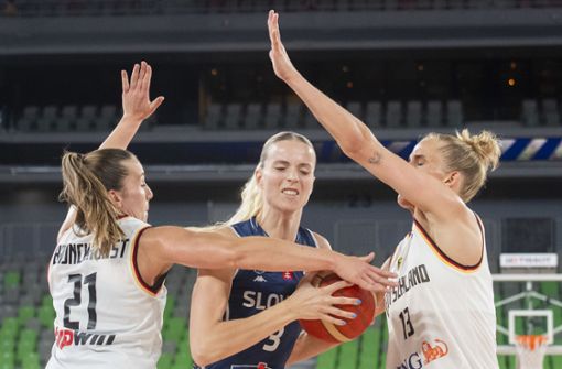 Die deutschen Basketballerinnen besiegten die Slowakei. Foto: dpa/Martin Baumann