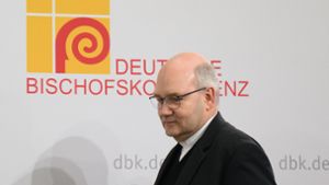 Helmut Dieser, Bischof von Aachen, bei einer Pressekonferenz der Deutschen Bischofskonferenz. Foto: dpa/Robert Michael