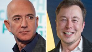 Jeff Bezos und Elon Musk: Milliardäre und ihre Sorgen Foto: dpa/P. Martinez Monsivais