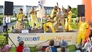 Weltmusik vor barocker Kulisse: Das Straßenmusikfestival im Blüba. Foto: privat