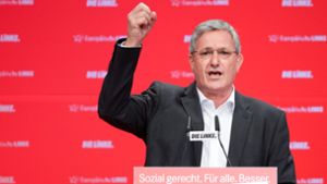Ein Wahlkampf rund um das Thema soziale Gerechtigkeit? Für den Linke-Vorsitzenden Bernd Riexinger eine Steilvorlage. Foto: dpa-Zentralbild