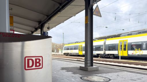 Ein leerer Bahnsteig in Tübingen am ersten Tag des Streiks. Foto: Eibner-Pressefoto/Wolfgang Frank/Eibner-Pressefoto/Wolfgang Frank