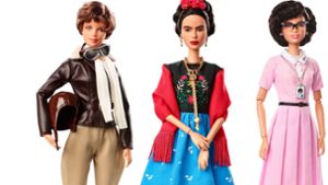 Die Pilotin Amelia Earheart, Malerin Frida Kahlo und die Mathematikerin Katherine Johnson sowie 15 weitere Frauen können künftig die Spielzimmer junger Mädchen schmücken. Foto: Barbie