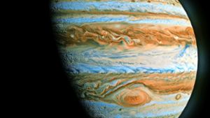 Eine Illustration des Riesenplaneten Jupiter: Im Dezember holt er den Saturn ein. Foto: Adobe Stock/Flash My Pixel