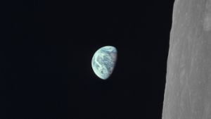 Bereits aus dem Wettbewerb ausgeschieden: die Erde aus der Sicht des Monds vom 24. Dezember 1968. Foto: Earth Observatory/NASA