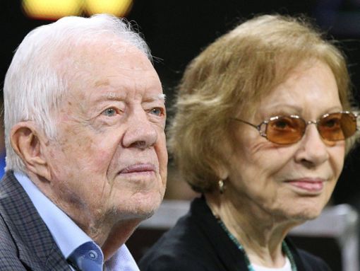 Jimmy Carter und Rosalynn Carter im Jahr 2018 in Atlanta. Foto: imago images/ZUMA Wire