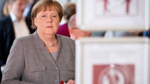 Angela Merkel dürfte über die Aktion nur wenig erfreut sein. Foto: dpa/Kay Nietfeld