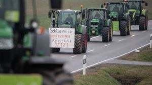 Erneut haben in Baden-Württemberg Landwirte demonstriert. Foto: dpa/Marijan Murat
