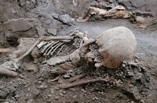 In Pompeji wurden zwei Skelette gefunden. Foto: IMAGO/Us Ministero Della Cultura