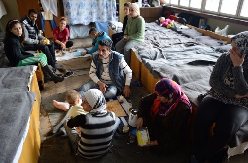 Flüchtlingsfamilie aus Syrien in einem bulgarischen Asylbewerberlager Foto: dpa
