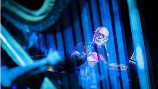 Meister der Klanglandschaften: Brian Eno am Dienstag in Berlin Foto: dpa/Christoph Soeder