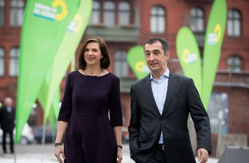 Cem Özdemir und Katrin Göring-Eckardt heißen die Spitzenkandidaten (von links). Foto: dpa