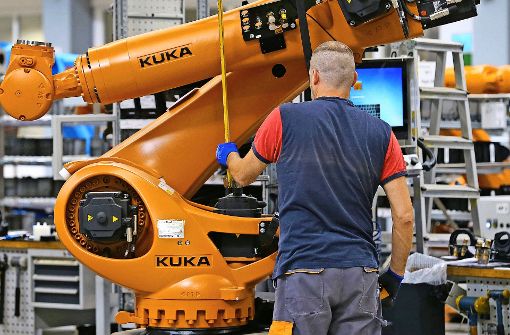 Geriet kräftig in die Schlagzeilen: Verkauf des Roboterherstellers Kuka an Midea. Foto: dpa