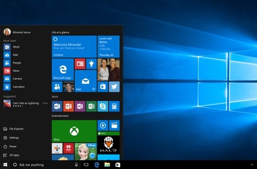 Seit Ende Juli auf dem Markt – Windows 10 Foto: dpa