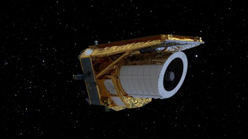 Ein computergeneriertes Bild des Weltraumteleskops Euclid. Um die Sicht zu verbessern, muss sie nun enteist werden. Foto: --/ATG/ESA/dpa