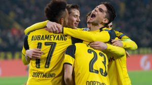 Unbändige Freude bei Borussia Dortmund. Foto: dpa