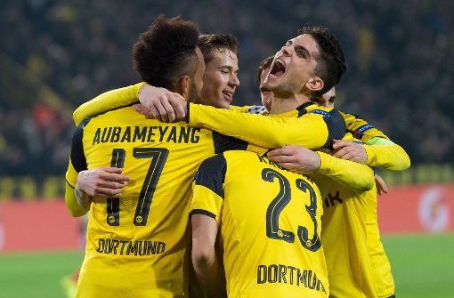 Unbändige Freude bei Borussia Dortmund. Foto: dpa