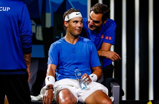Rafael Nadal und Roger Federer spielen bald in einem Team. Foto: imago images/Elena Leoni