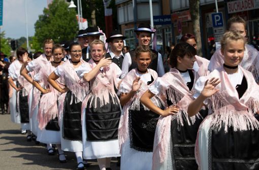 Der traditionelle Umzug am Sonntag ist ein fester Bestandteil des Festes.  31 Gruppen mit rund 600 Teilnehmern werden diesmal beteiligt sein. Foto: Ines Rudel
