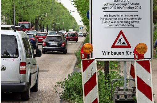 Im Mai wird die Schwieberdinger Straße erneut  aufgerissen. Foto: factum/Archiv