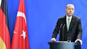 Der türkische Präsident Recep Tayyip Erdogan ist auf Staatsbesuch in Deutschland.  Foto: AFP
