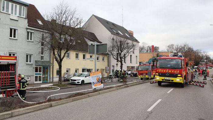 Brand in Ludwigsburg: Auf der B 27 ging wegen des Feuers fast nichts mehr