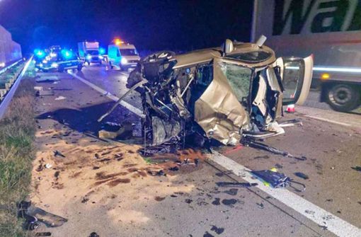 Der Unfall auf der A5 am Montag endete tödlich. Foto:  