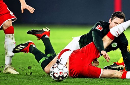 In Wolfsburg lieferte der VfB dem Gegner einen Kampf auf Biegen und Brechen – für Punkte reichte es trotzdem nicht. Foto: Getty