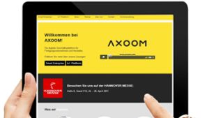 Axoom verspricht Kunden  Effizienzgewinne von  30 Prozent. Screenshot: StN, Montage: Ruckaberle