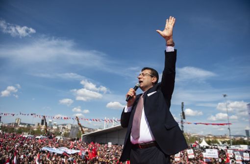 Der im ersten Wahlgang erfolgreiche Oppositionskandidat Ekrem Imamoglu gilt als Favorit für die Abstimmung in der Bosporus-Metropole. Foto: AFP