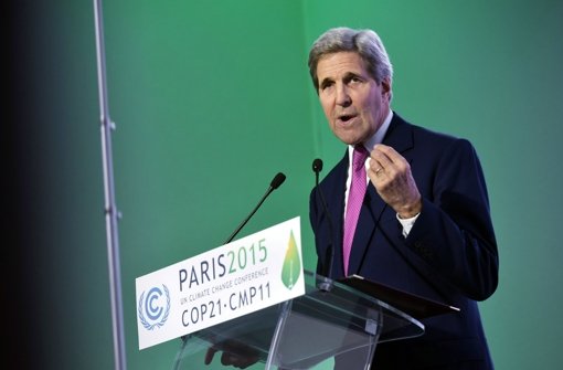 „Wir sind bereit, unseren Teil zu tun“, betonte US-Außenminister John Kerry auf der Klimakonferenz in Paris. Foto: AP