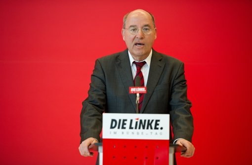 Der Fraktionsvorsitzende der Linken, Gregor Gysi Foto: dpa