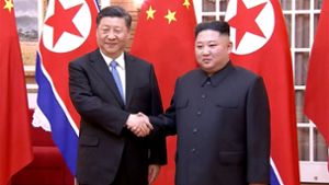 Der chinesische Präsidenten Xi Jinping (links) und Nordkoreas Machthaber Kim Jong Un Foto: AFP