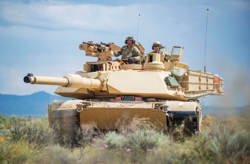Ein amerikanischer Abrams-Panzer bei einem Trainingseinsatz. Foto: imago/piemags