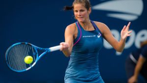 Görges musste sich gegen die russische Qualifikantin Anna Kalinskaja gut zwei Stunden lang mühen. Foto: AFP
