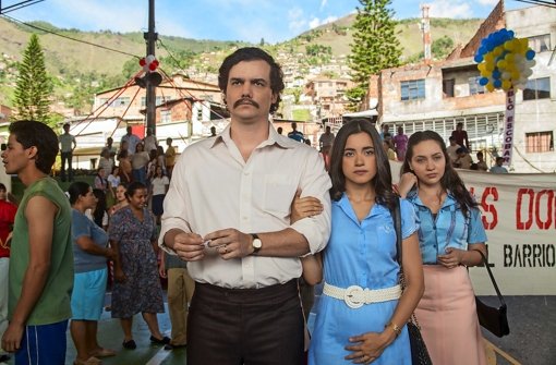 Die neueste Netflix-Eigenproduktion erzählt hochdramatisch inszeniert die Geschichte des berüchtigten kolumbianischen Drogenbosses Pablo Escobar (Wagner Moura). Foto: Netflix