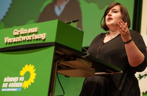 Lena Schwelling von der Grünen Jugend redet ihrer Mutterpartei ins Gewissen. Foto: dpa