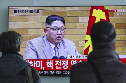 Nordkoreas Machthaber Kim Jong Un hat in seiner Neujahrsansprache angeboten, eine Delegation zu den Olympischen Spielen in der grenznahen südkoreanischen Provinz Gangwon zu entsenden. Foto: AP